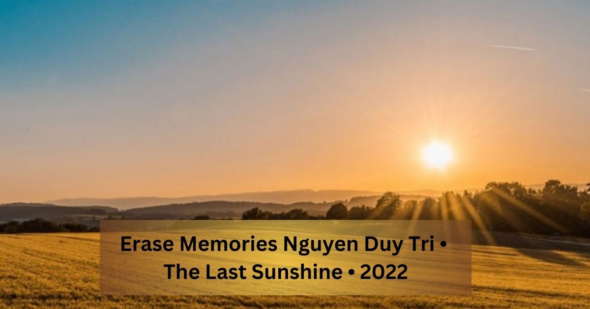 Erase Memories Nguyen Duy Tri • The Last Sunshine • 2022